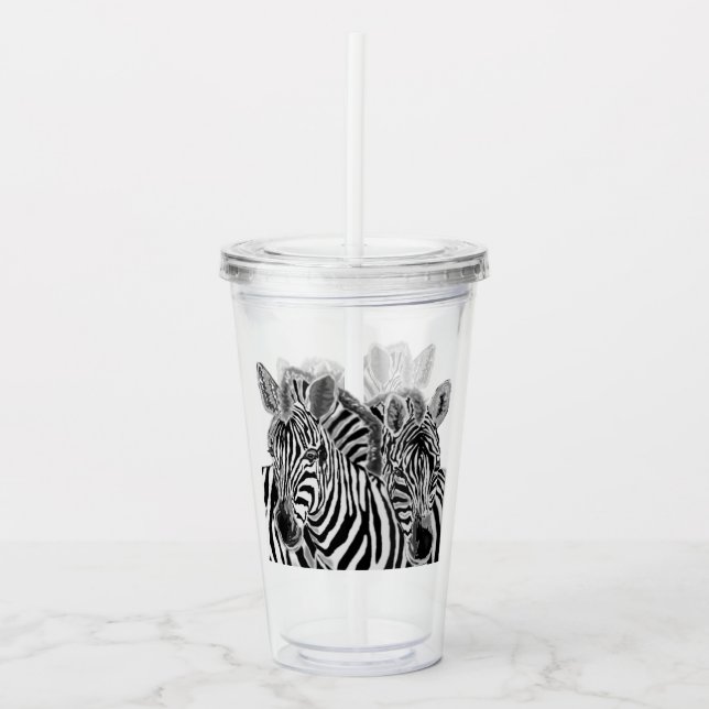 Copo De Acrílico Zebra acrílico Tumbler (Frente)