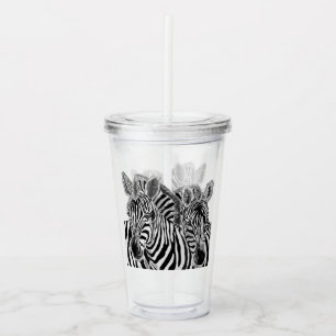 Copo De Acrílico Zebras