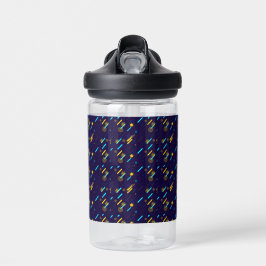 Copo de beber plástico transparente com uma manga