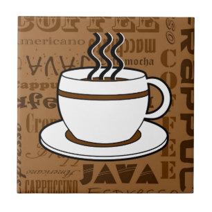 Copo de café - impressão das palavras do café -