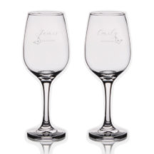 Copo de Champagne para Brinde de Casamento Borbole