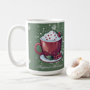 Copo de Chocolate Quente de Natal Caneca de Café