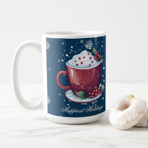 Copo de Chocolate Quente de Natal Caneca de Café