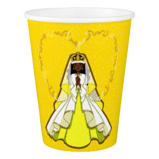 Copo de papel da rainha amarela, 9 onças