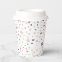 Copo de Papel de Pontos de Aquarela Susan Confetti