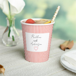 Copo de papel elegante para casamento Viviid