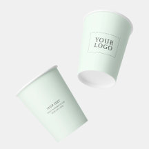 Copo de Papel Personalizado Simples com Logo Minim