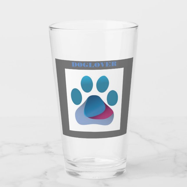 Copo De Pint 16 oz. Vidro de impressão (Frente)