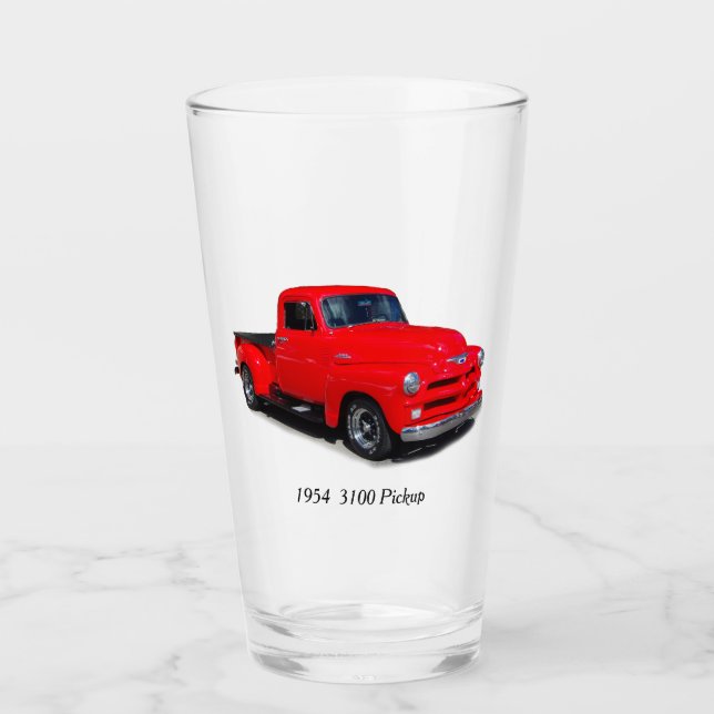 Copo De Pint 1954 3100 de vidro vermelho (Frente)
