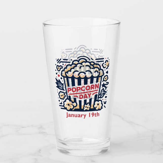 Copo De Pint 19 de janeiro - Dia da pipoca (Frente)