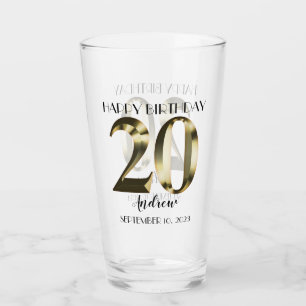 Copo De Pint 20-aniversário metálico