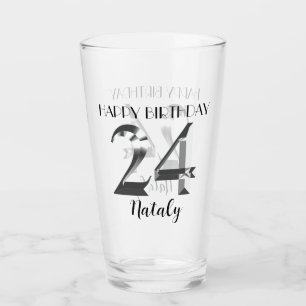 Copo De Pint 24 anos de prata metálico