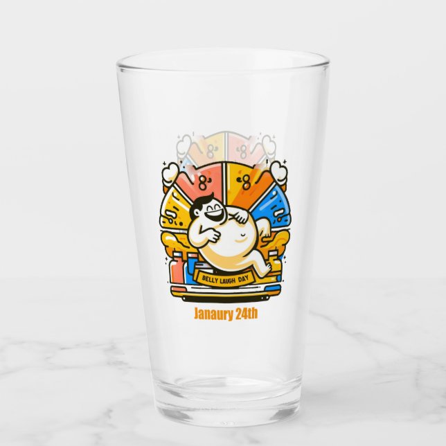 Copo De Pint 24 de janeiro - Belly Laugh Day (Frente)