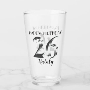 Copo De Pint 26 anos de prata metálico