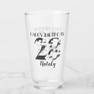 Copo De Pint 28 anos de prata metálico