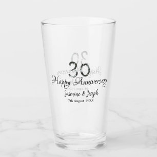 Copo De Pint 30 de Silver Metálico Nome do Apelido Feliz Aniver