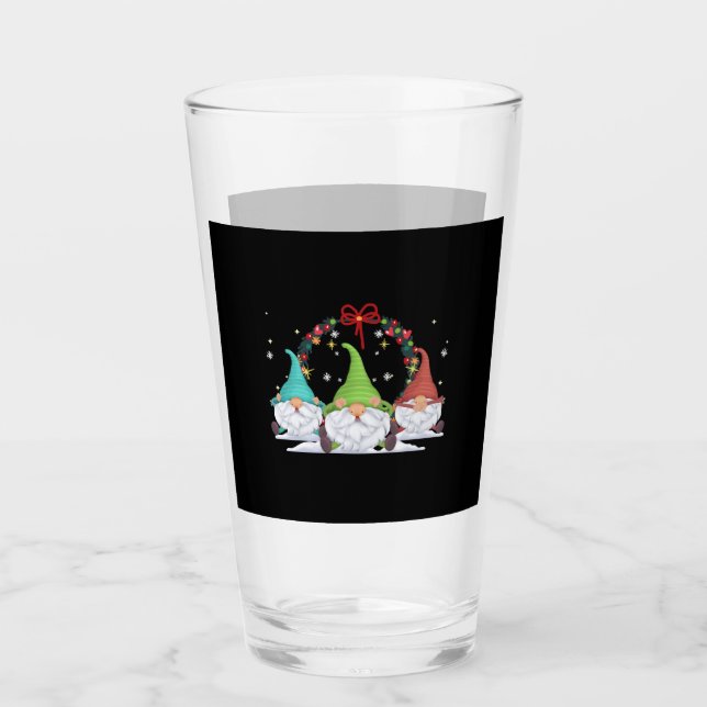 Copo De Pint 3 Gnomos de Natal (Frente)