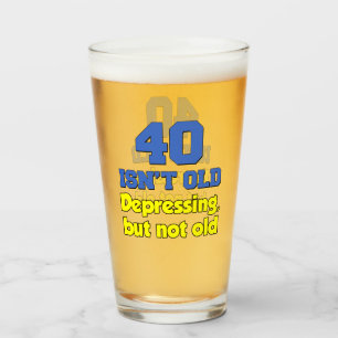 Copo De Pint 40 não é velho, apenas deprimindo vidro