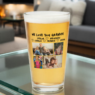 Copo De Pint 4 colagem de fotos e presente de foto com texto pe