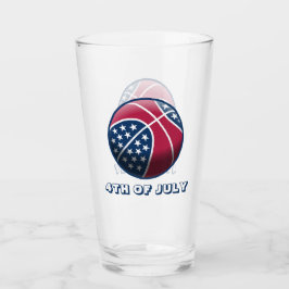 Copo De Pint 4 de julho de basquetebol