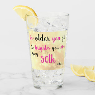 Copo De Pint 50º Aniversário - nome de adição personalizado