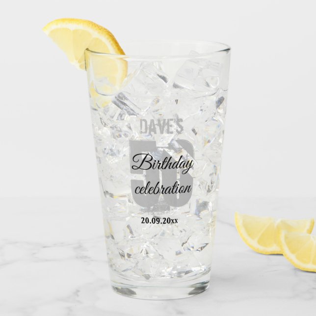 Copo De Pint 50º Partido Personalizado Aniversário a Favor (Gelo frontal)