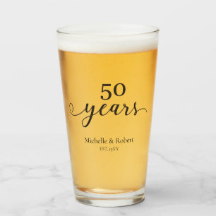 Copo De Pint 50 anos de aniversário de casamento