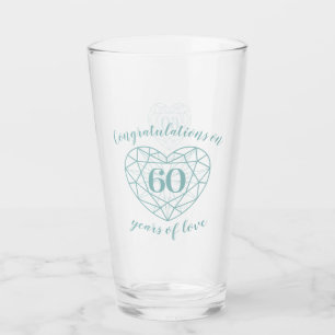 Copo De Pint 60º aniversário, 60 anos de uso de diamantes