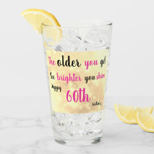 Copo De Pint 60º Aniversário - nome de adição personalizado