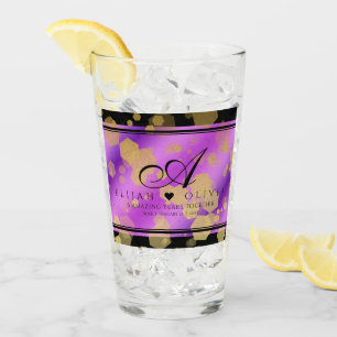 Copo De Pint 6o 3ó aniversário de casamento Amethyst elegante