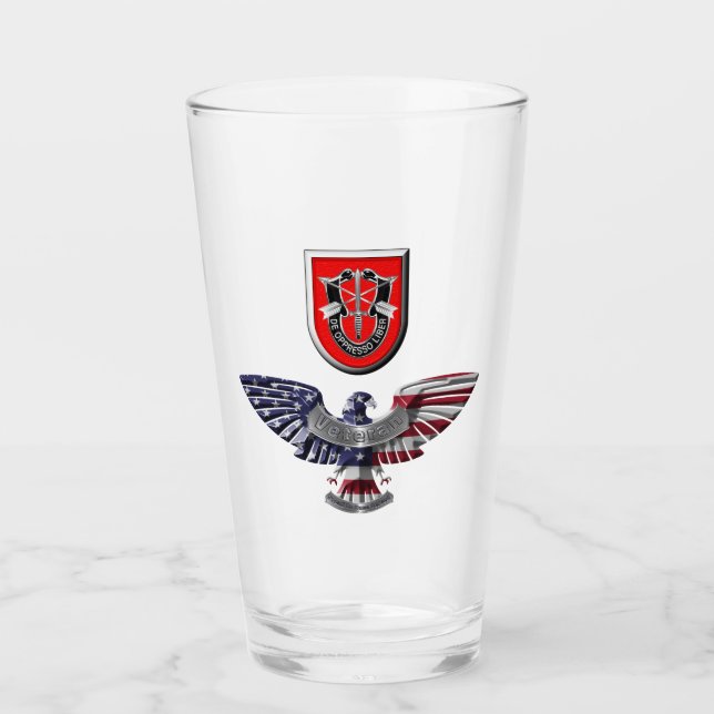 Copo De Pint 7 Especial Forces Group (Airborne) Insigni (Insign (Frente)