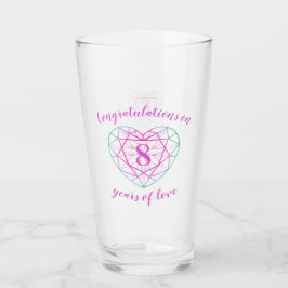 Copo De Pint 8º aniversário, 8 anos de amor, costume turístico