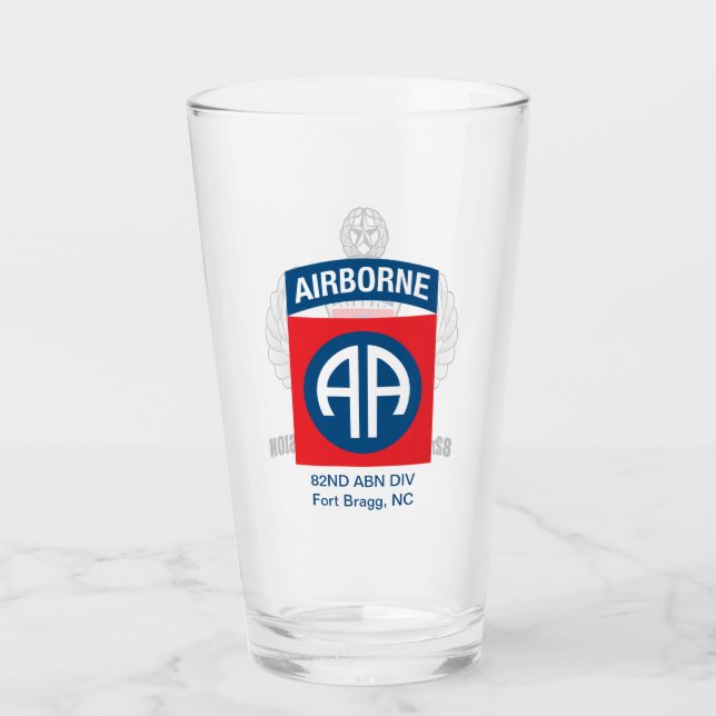 Copo De Pint 82.a Divisão aerotransportada Beer Glass (Frente)