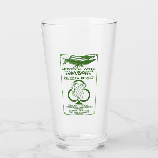 Copo De Pint 8th Ohio cerveja glass (Frente)