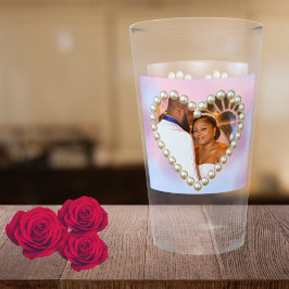 Copo De Pint 8th Wedding Anniversary Pearl Heart Keepsake