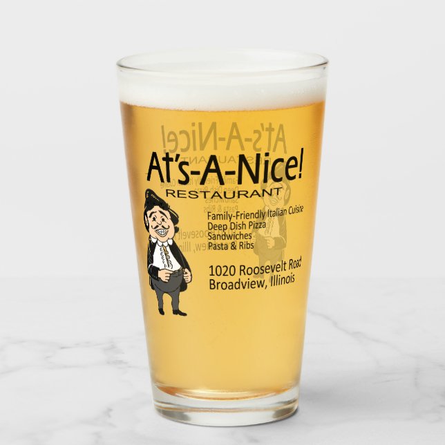 Copo De Pint A-A-Nice! Restaurante, Broadview, IL (Frente (Preenchido))