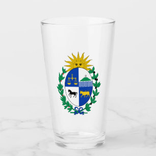 Copo De Pint A casaco de braços do Uruguai Glass