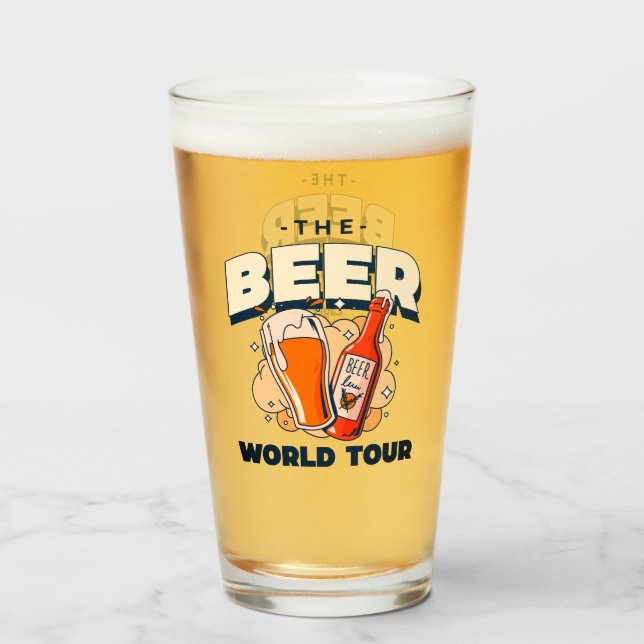 Copo De Pint A Cerveja World Tour Pint (Traseira (Preenchido))