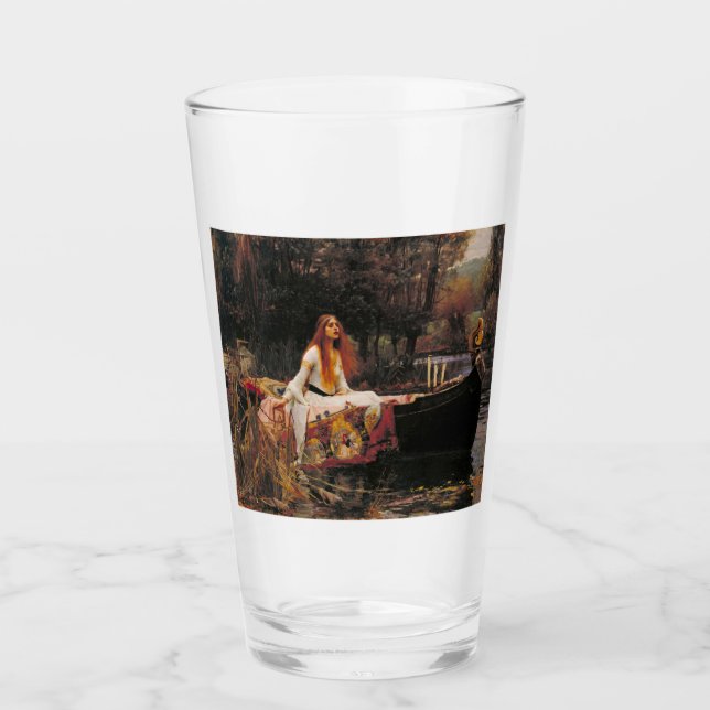 Copo De Pint A Dama de Shalott (Beleza Medieval) (Frente)