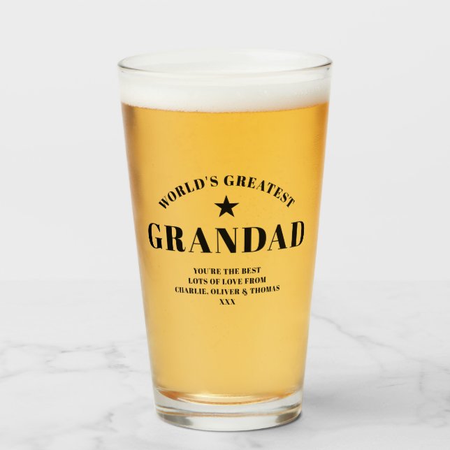 Copo De Pint A maior pinta personalizada a preto e grande grand (Frente (Preenchido))