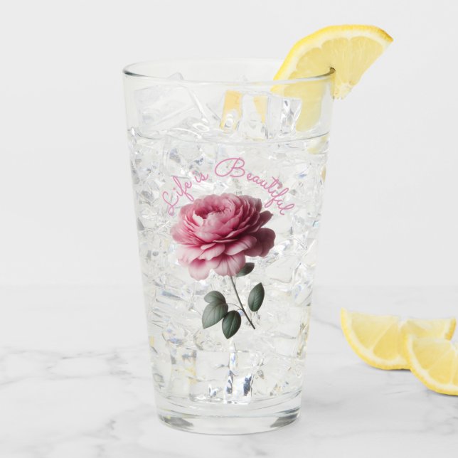 Copo De Pint A vida é bonita (Gelo traseiro)