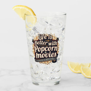 Copo De Pint A vida é melhor com pipocas e filmes na Design