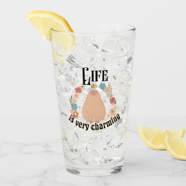 Copo De Pint A vida é muito encantadora. (Gelo frontal)