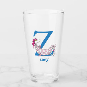 Copo De Pint ABC do Dr. Seuss: Letra Z - Azul   Adicione seu No