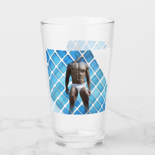 Copo De Pint abdômen definido de homem musculoso da SlipperyJoe