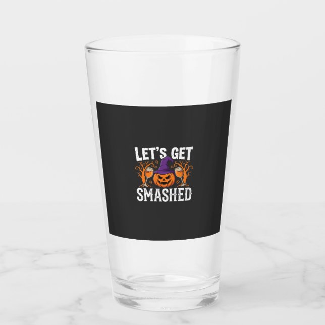 Copo De Pint Abóbora de Halloween Vamos Esmagar (Frente)