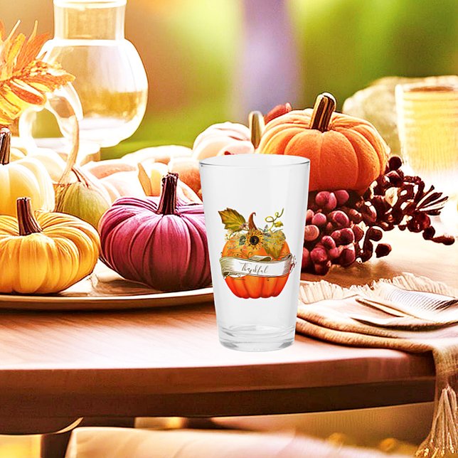 Copo De Pint Abóbora de outono personalizável (Criador carregado)