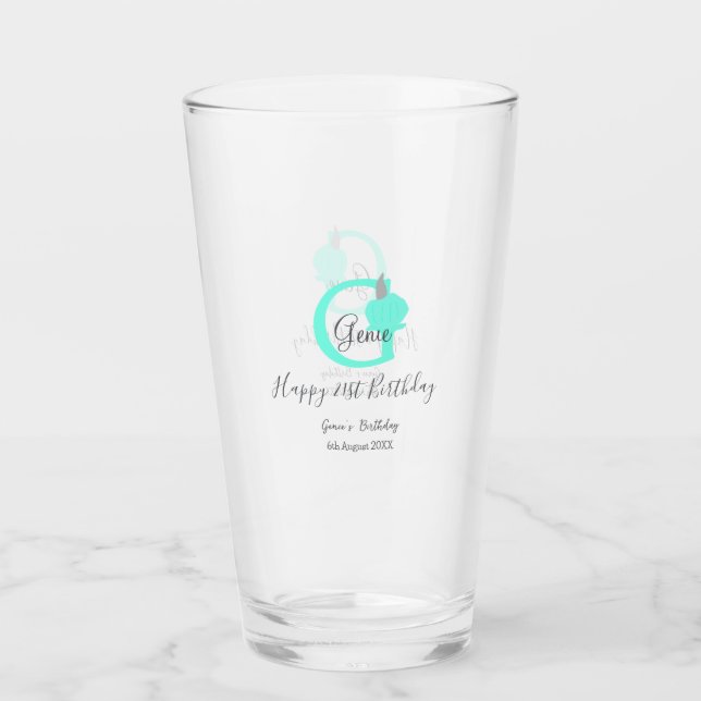 Copo De Pint Abóbora verde outono 211 cinza pastel (Frente)