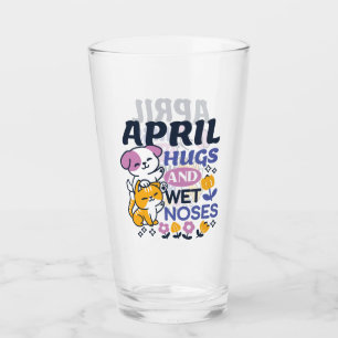 Copo De Pint Abraços de Abril e Narizes Molhados – Arte Fofa de