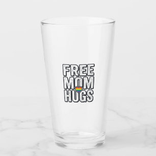 Copo De Pint Abraços de Mãe Grátis Orgulho Coração Camiseta Vin